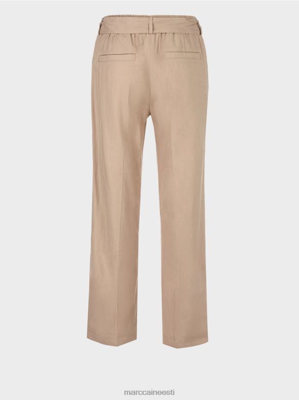 Marc Cain Riietus wardha paberkotiga püksid J8DT647 sügav liiv