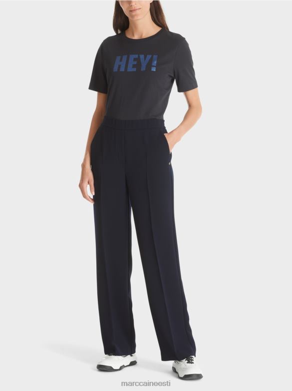 Marc Cain Riietus washingtoni laia säärega püksid J8DT574 merevägi