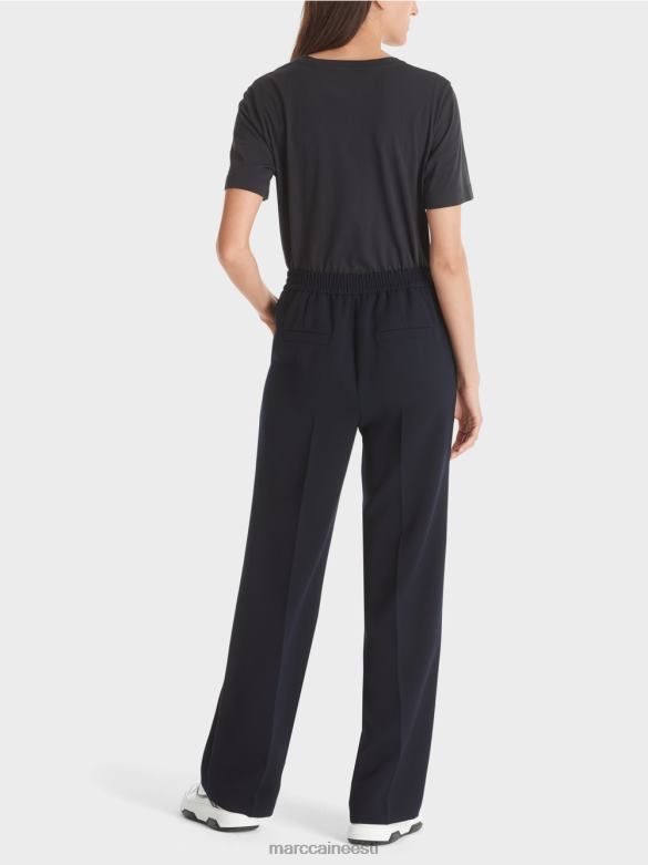 Marc Cain Riietus washingtoni laia säärega püksid J8DT574 merevägi