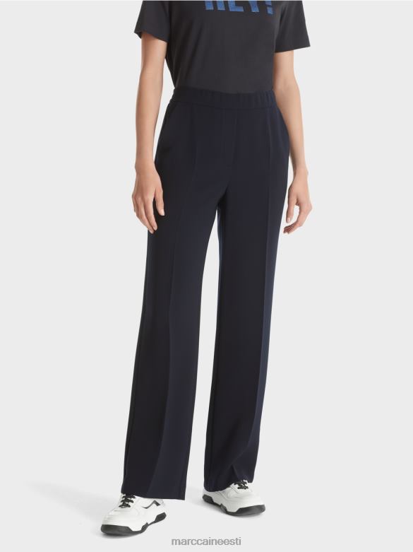 Marc Cain Riietus washingtoni laia säärega püksid J8DT574 merevägi