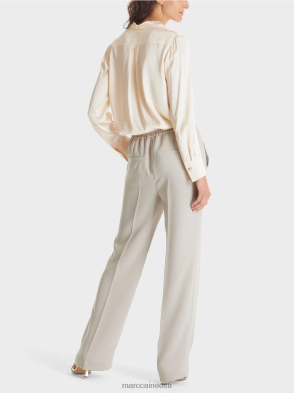 Marc Cain Riietus washingtoni laia säärega püksid J8DT575 soe kivi