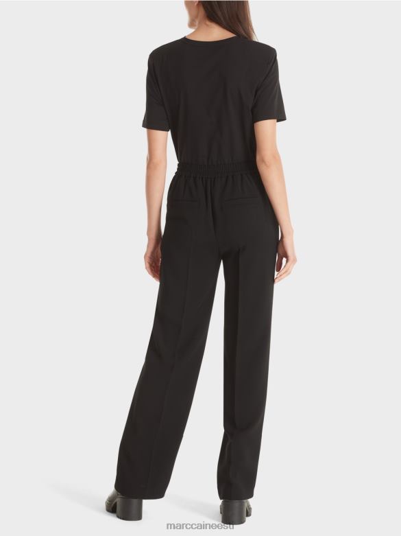 Marc Cain Riietus washingtoni laia säärega püksid J8DT577 must