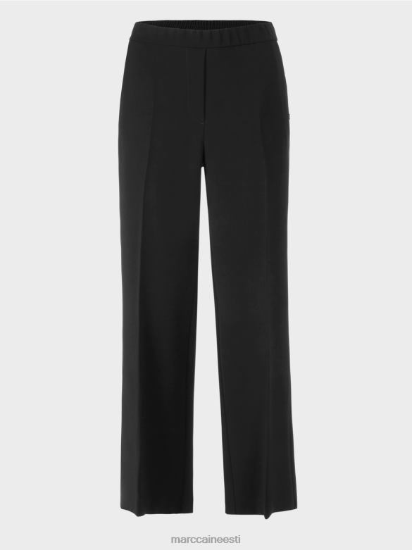 Marc Cain Riietus washingtoni laia säärega püksid J8DT577 must