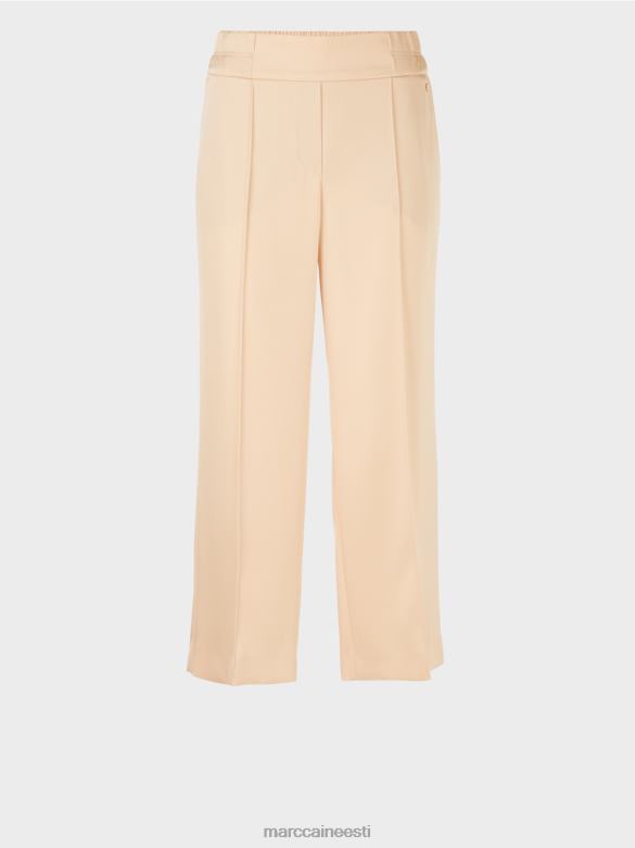 Marc Cain Riietus washingtoni midi pikkused laia säärega püksid J8DT553 tume kreem