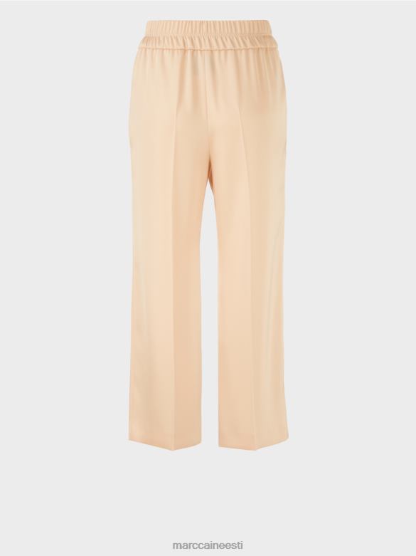 Marc Cain Riietus washingtoni midi pikkused laia säärega püksid J8DT553 tume kreem