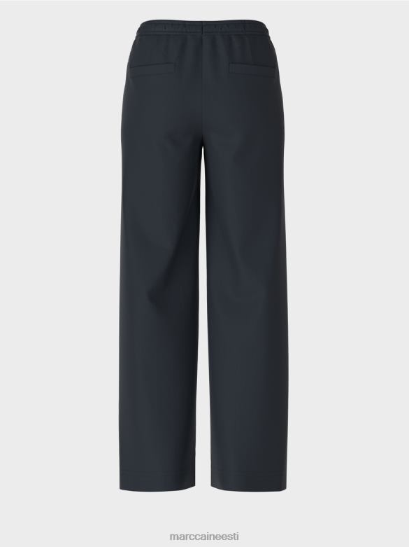 Marc Cain Riietus welby laia säärega nööriga vööpüksid J8DT524 kesköösinine