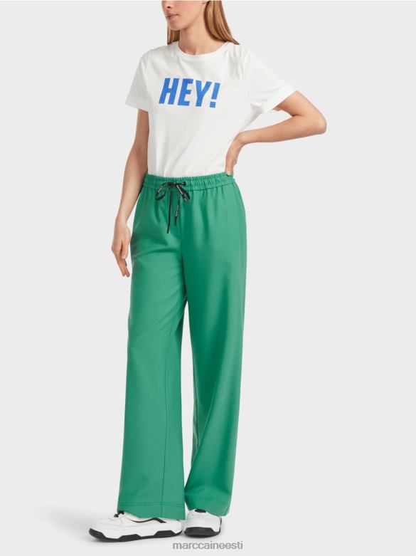 Marc Cain Riietus welby laia säärega püksid koos nööriga piha J8DT525 emailiga