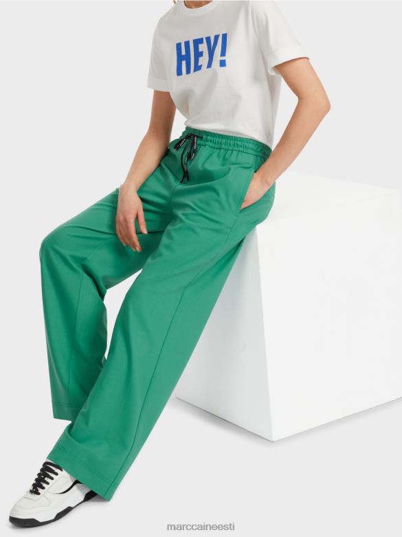 Marc Cain Riietus welby laia säärega püksid koos nööriga piha J8DT525 emailiga