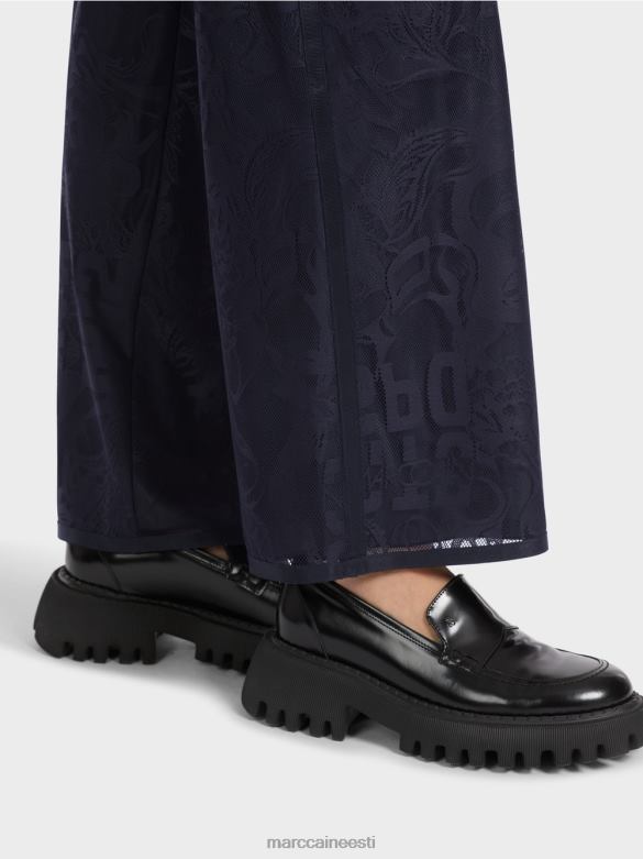 Marc Cain Riietus welby laia säärega püksid tüllpitsist J8DT543 kesköösinine