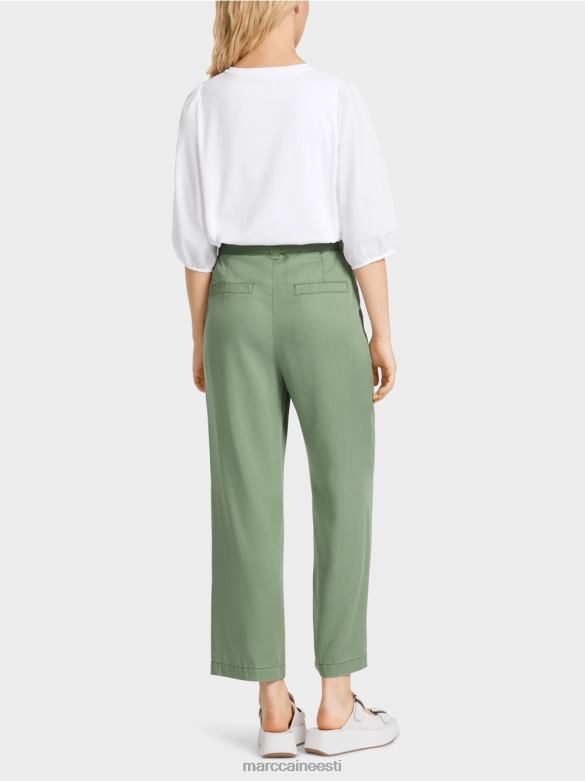 Marc Cain Riietus welleri \"koos ümbermõtlema\" püksid J8DT652 müstiline roheline