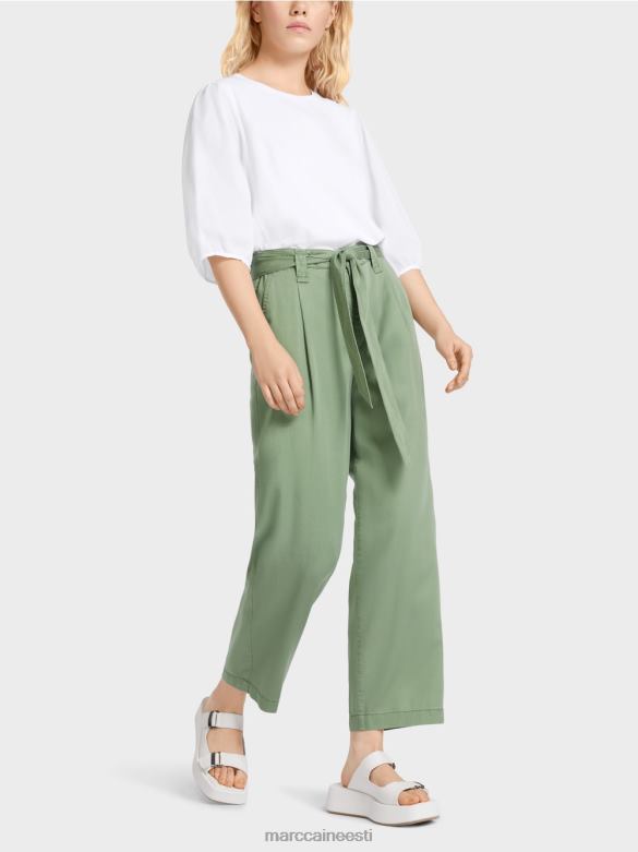 Marc Cain Riietus welleri \"koos ümbermõtlema\" püksid J8DT652 müstiline roheline