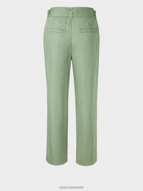 Marc Cain Riietus welleri \"koos ümbermõtlema\" püksid J8DT652 müstiline roheline