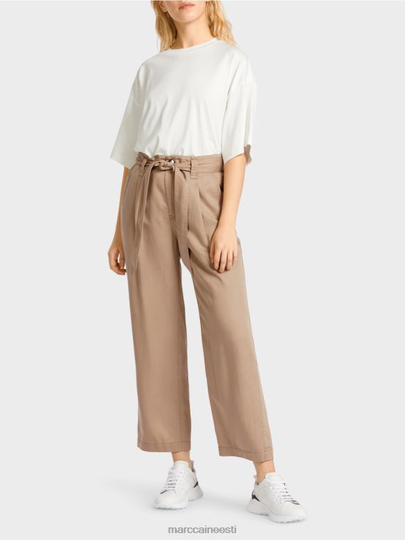 Marc Cain Riietus welleri "koos ümbermõtlema" püksid J8DT680 sügav liiv