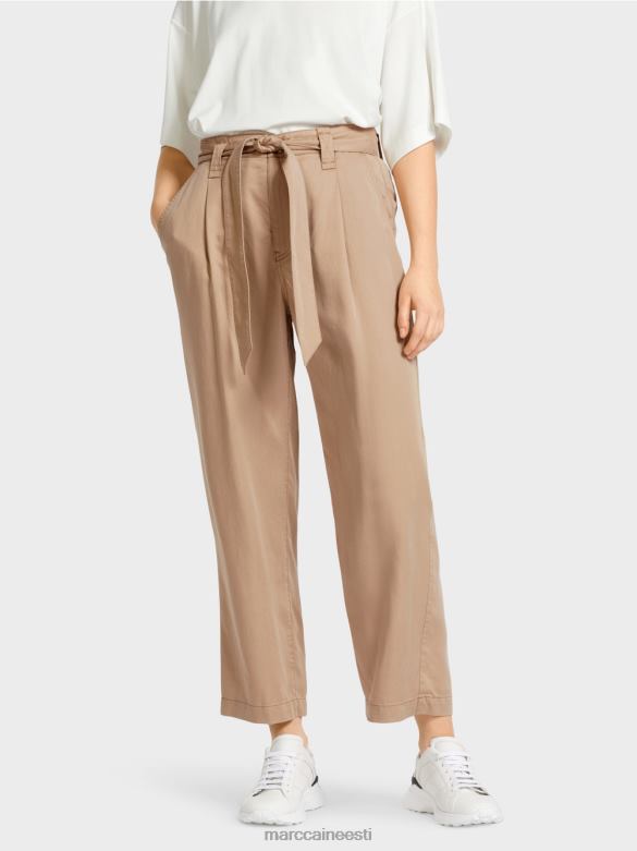 Marc Cain Riietus welleri \"koos ümbermõtlema\" püksid J8DT680 sügav liiv