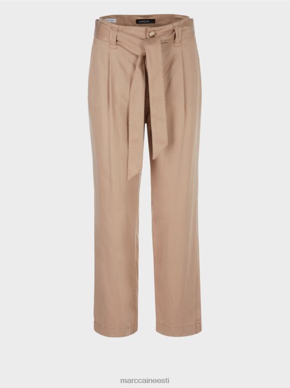 Marc Cain Riietus welleri \"koos ümbermõtlema\" püksid J8DT680 sügav liiv