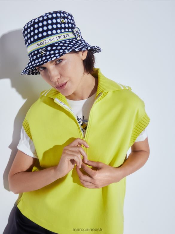 Marc Cain Riietus varrukateta topp sooniku kraega J8DT1226 roheline väävel