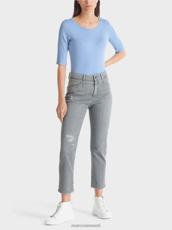 Marc Cain Riietus 3/4 pikkuste varrukatega t-särk J8DT1335 tume suvetaevas