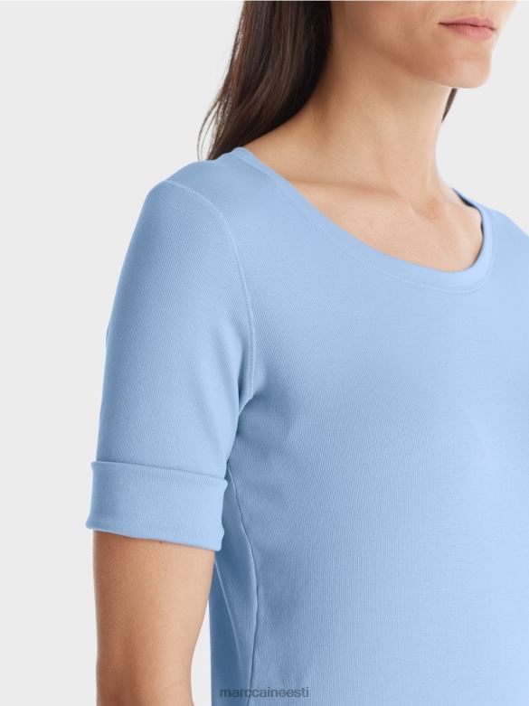 Marc Cain Riietus 3/4 pikkuste varrukatega t-särk J8DT1335 tume suvetaevas