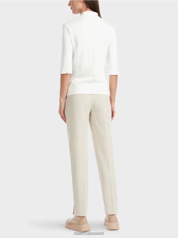 Marc Cain Riietus 3/4 varrukatega t-särk J8DT1300 määrdunudvalge