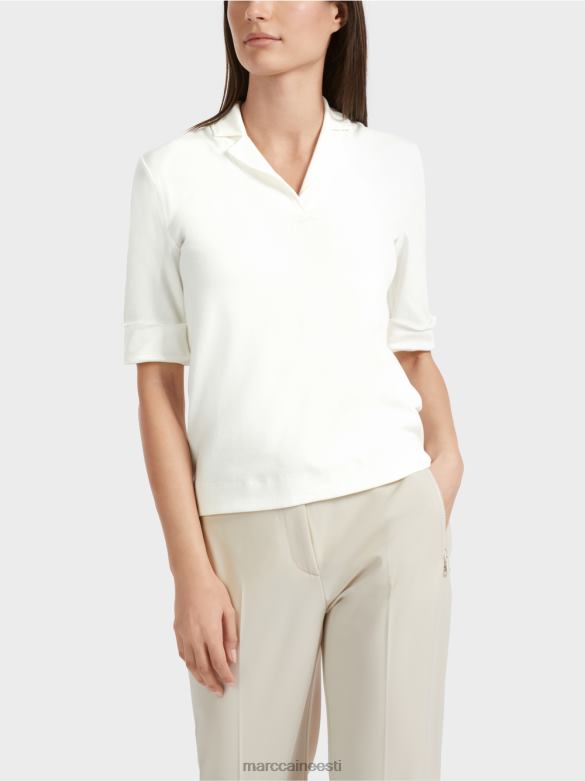 Marc Cain Riietus 3/4 varrukatega t-särk J8DT1300 määrdunudvalge