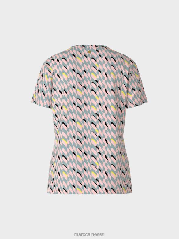 Marc Cain Riietus graafilise disainiga t-särk J8DT1314 tume taevasinine