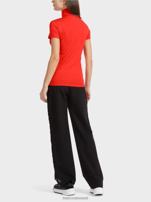 Marc Cain Riietus kõrge kaelusega t-särk J8DT1333 campari