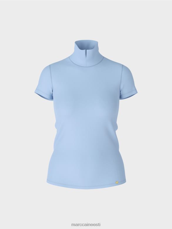 Marc Cain Riietus kõrge kaelusega t-särk J8DT1334 tume suvetaevas