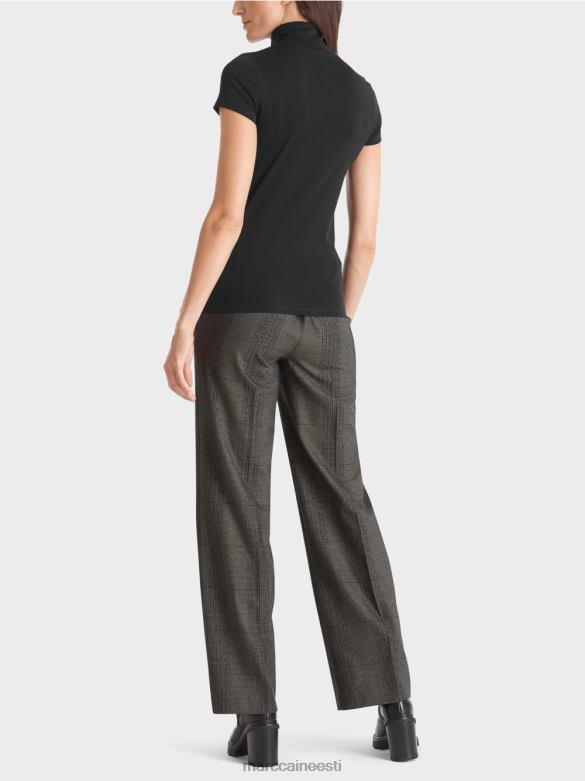 Marc Cain Riietus kõrge kaelusega t-särk J8DT1342 must