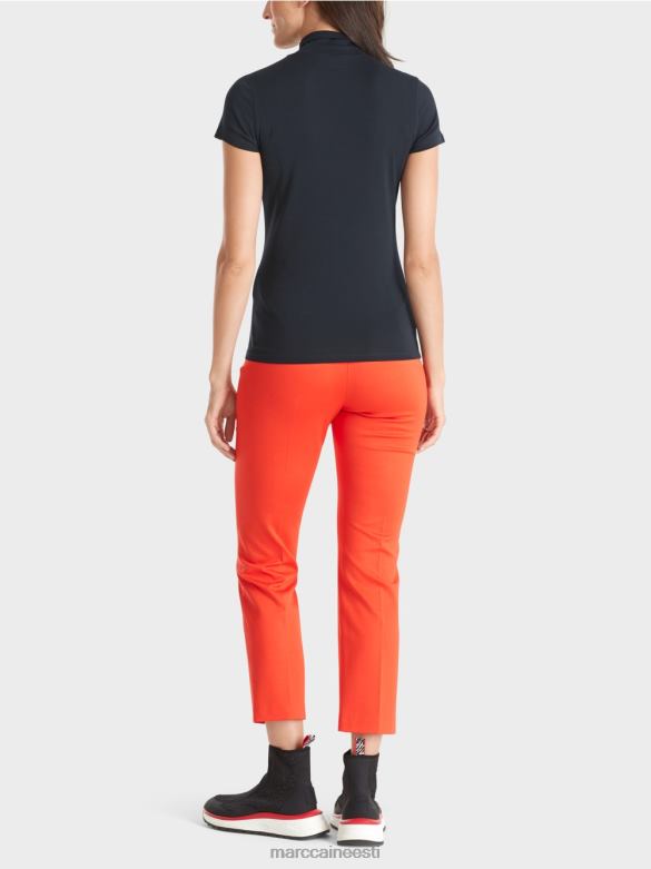 Marc Cain Riietus kõrge kaelusega t-särk J8DT1346 kesköösinine