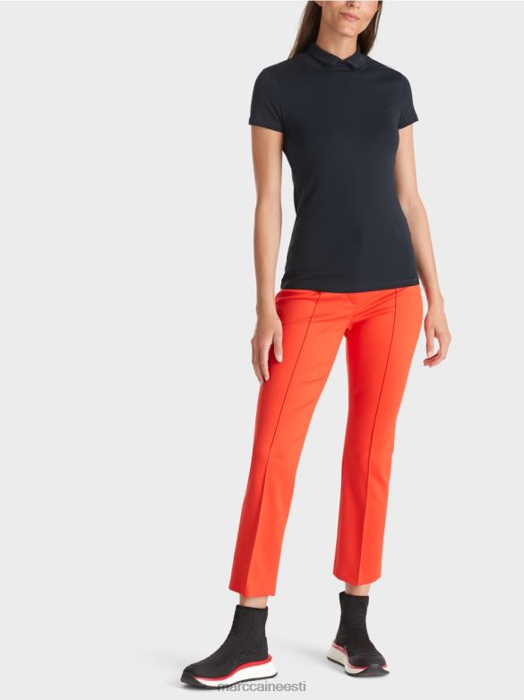 Marc Cain Riietus kõrge kaelusega t-särk J8DT1346 kesköösinine