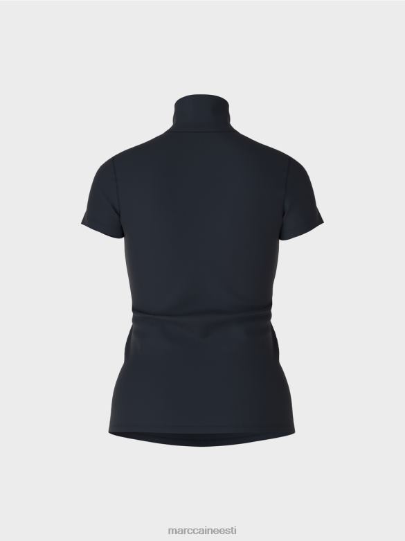 Marc Cain Riietus kõrge kaelusega t-särk J8DT1346 kesköösinine