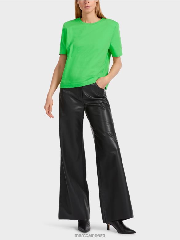 Marc Cain Riietus karbi lõikega t-särk J8DT1249 tume õunaroheline