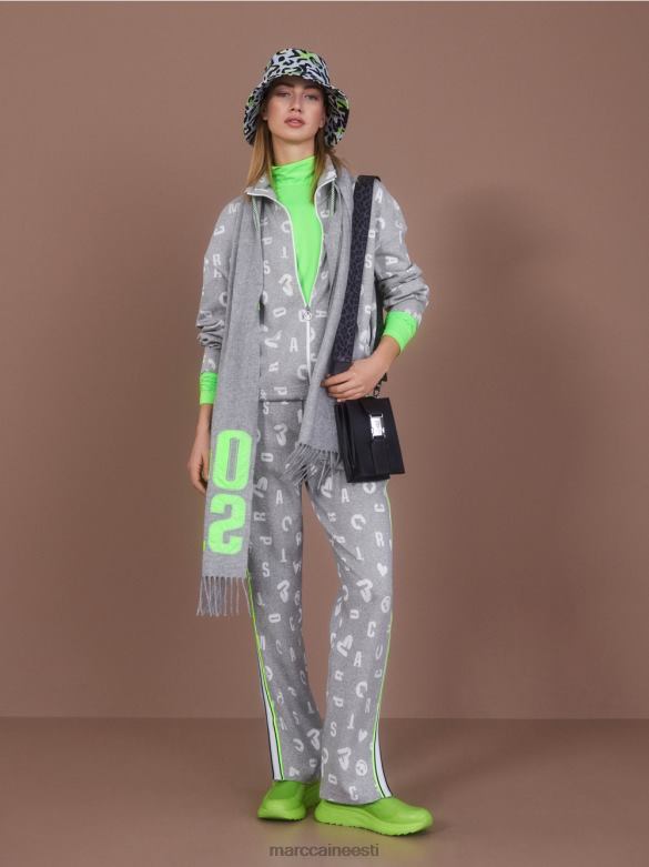 Marc Cain Riietus keha kallutav pikkade varrukatega särk J8DT1309 särav šokeeriv roheline