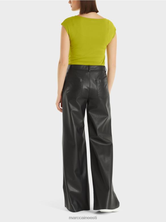 Marc Cain Riietus keha kallutav t-särk J8DT1330 särav oliivroheline