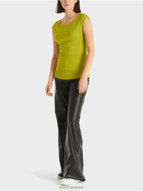 Marc Cain Riietus keha kallutav t-särk J8DT1330 särav oliivroheline