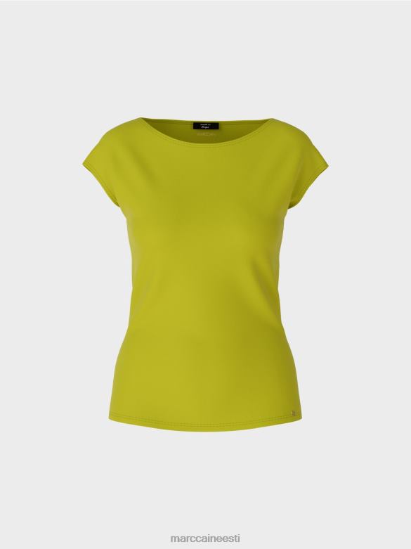 Marc Cain Riietus keha kallutav t-särk J8DT1330 särav oliivroheline