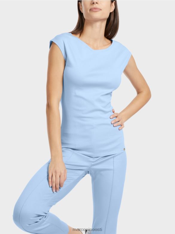 Marc Cain Riietus keha kallutav t-särk J8DT1337 tume suvetaevas