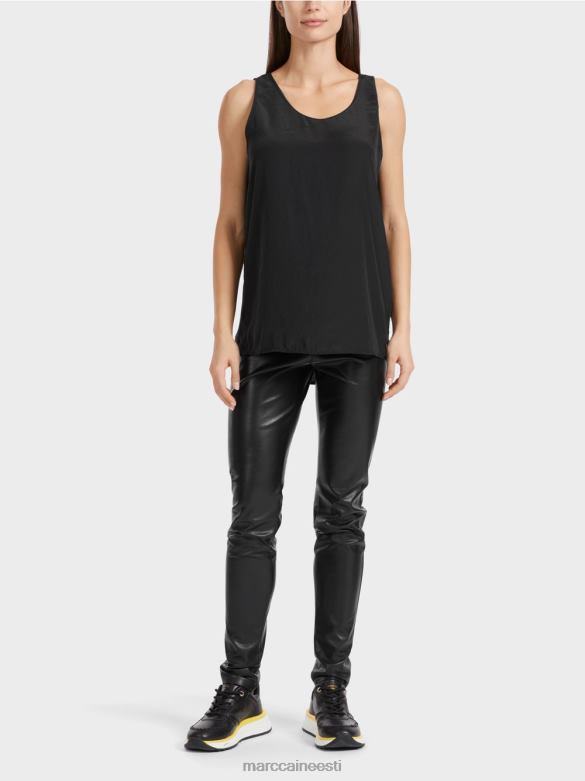 Marc Cain Riietus kerge varrukateta topp J8DT1340 must