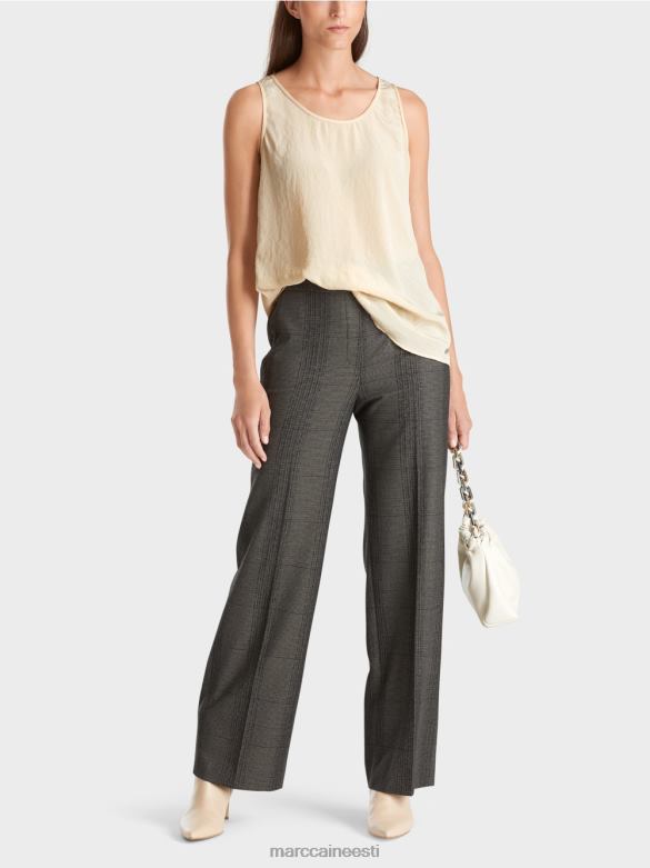 Marc Cain Riietus kerge varrukateta topp J8DT1353 tume kreem