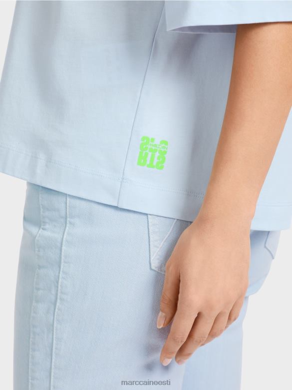 Marc Cain Riietus \"koos ümber mõtlema\" t-särk J8DT1295 pehme pulber sinine