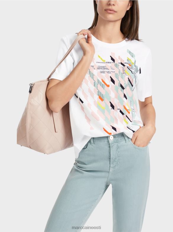 Marc Cain Riietus \"koos ümber mõtlema\" t-särk J8DT1321 valge
