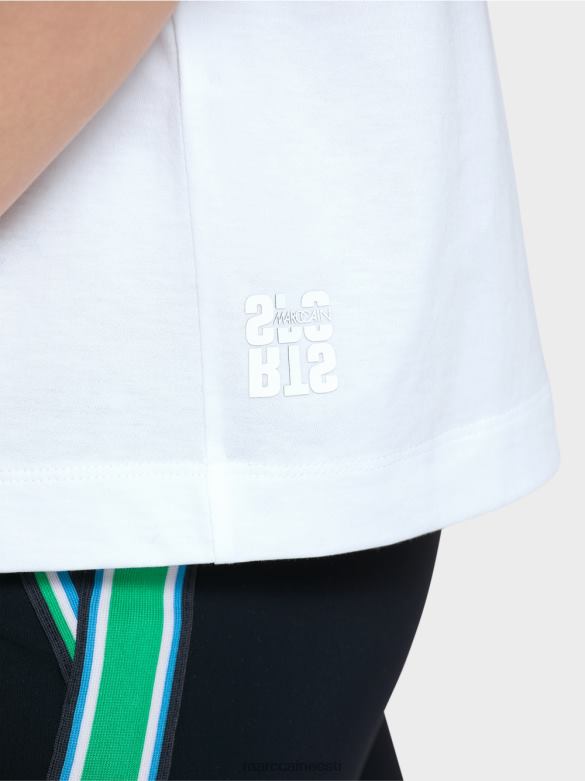 Marc Cain Riietus \"koos ümber mõtlema\" t-särk J8DT1365 valge