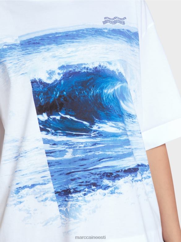 Marc Cain Riietus \"koos ümber mõtlema\" t-särk J8DT1365 valge