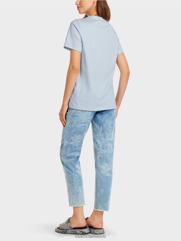 Marc Cain Riietus \"koos ümbermõtlema\" top J8DT1419 hele puuder sinine