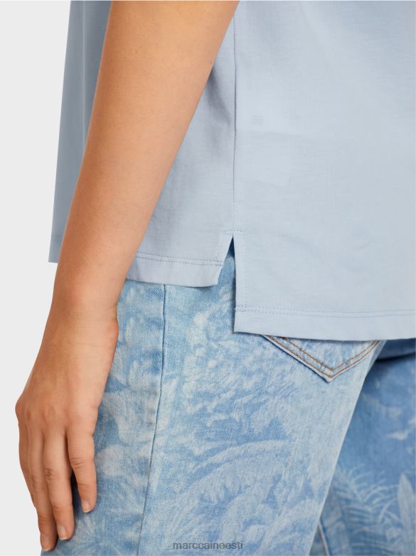 Marc Cain Riietus \"koos ümbermõtlema\" top J8DT1419 hele puuder sinine