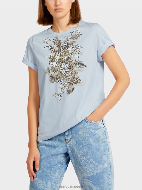 Marc Cain Riietus \"koos ümbermõtlema\" top J8DT1419 hele puuder sinine