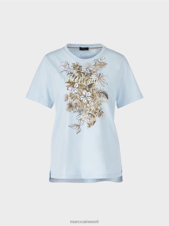 Marc Cain Riietus \"koos ümbermõtlema\" top J8DT1419 hele puuder sinine