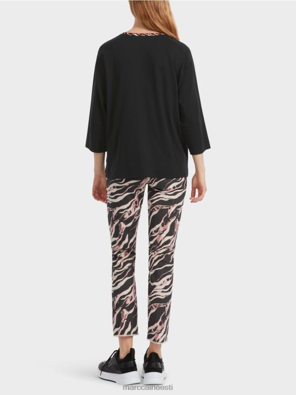 Marc Cain Riietus lai \"koos ümbermõtlemise\" särk J8DT1258 must