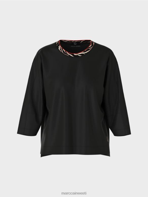 Marc Cain Riietus lai \"koos ümbermõtlemise\" särk J8DT1258 must