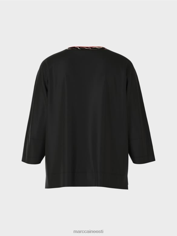 Marc Cain Riietus lai \"koos ümbermõtlemise\" särk J8DT1258 must